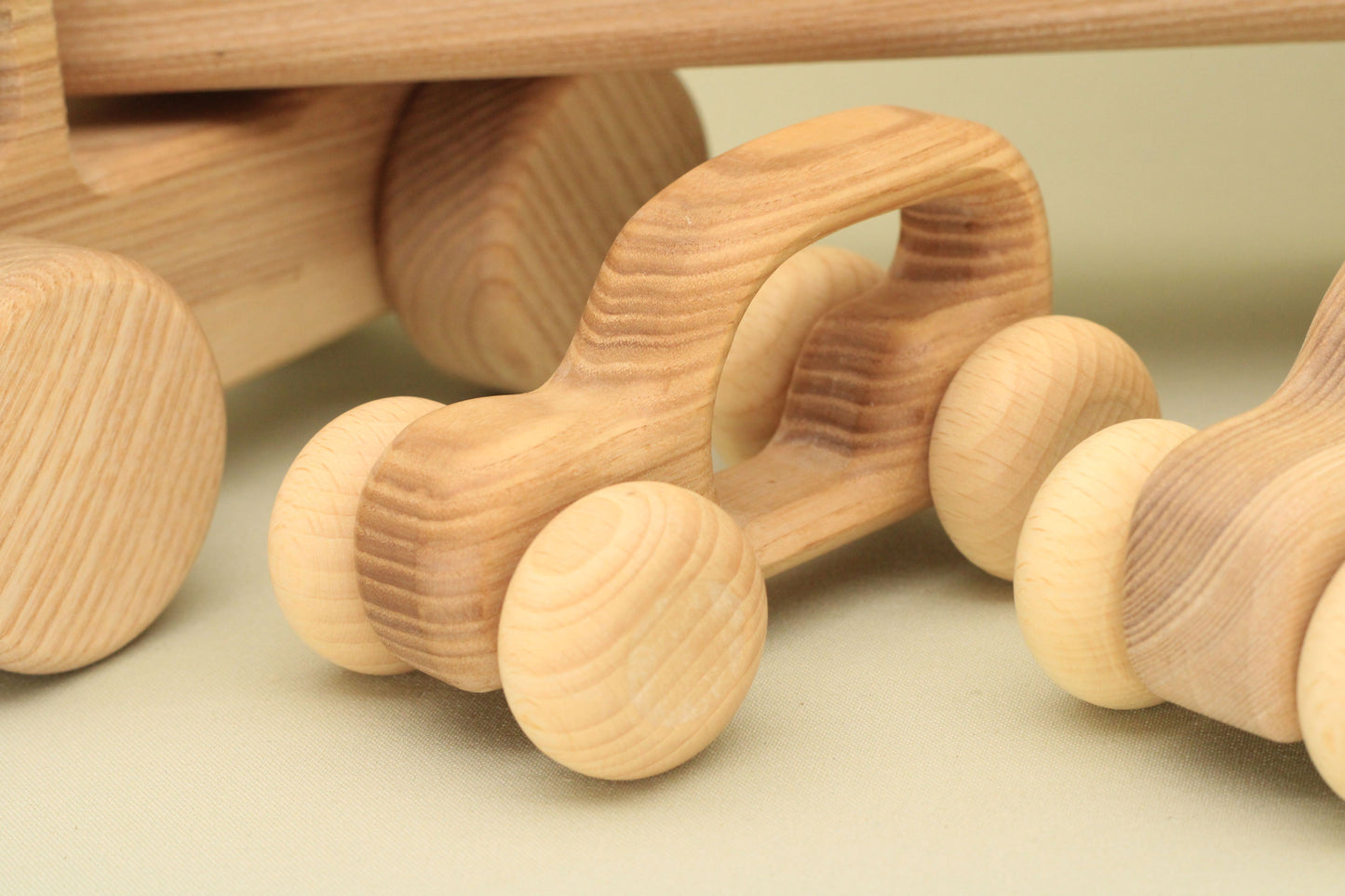 Lotes Toys Wooden Car with Trailer Set, BT74 Set3