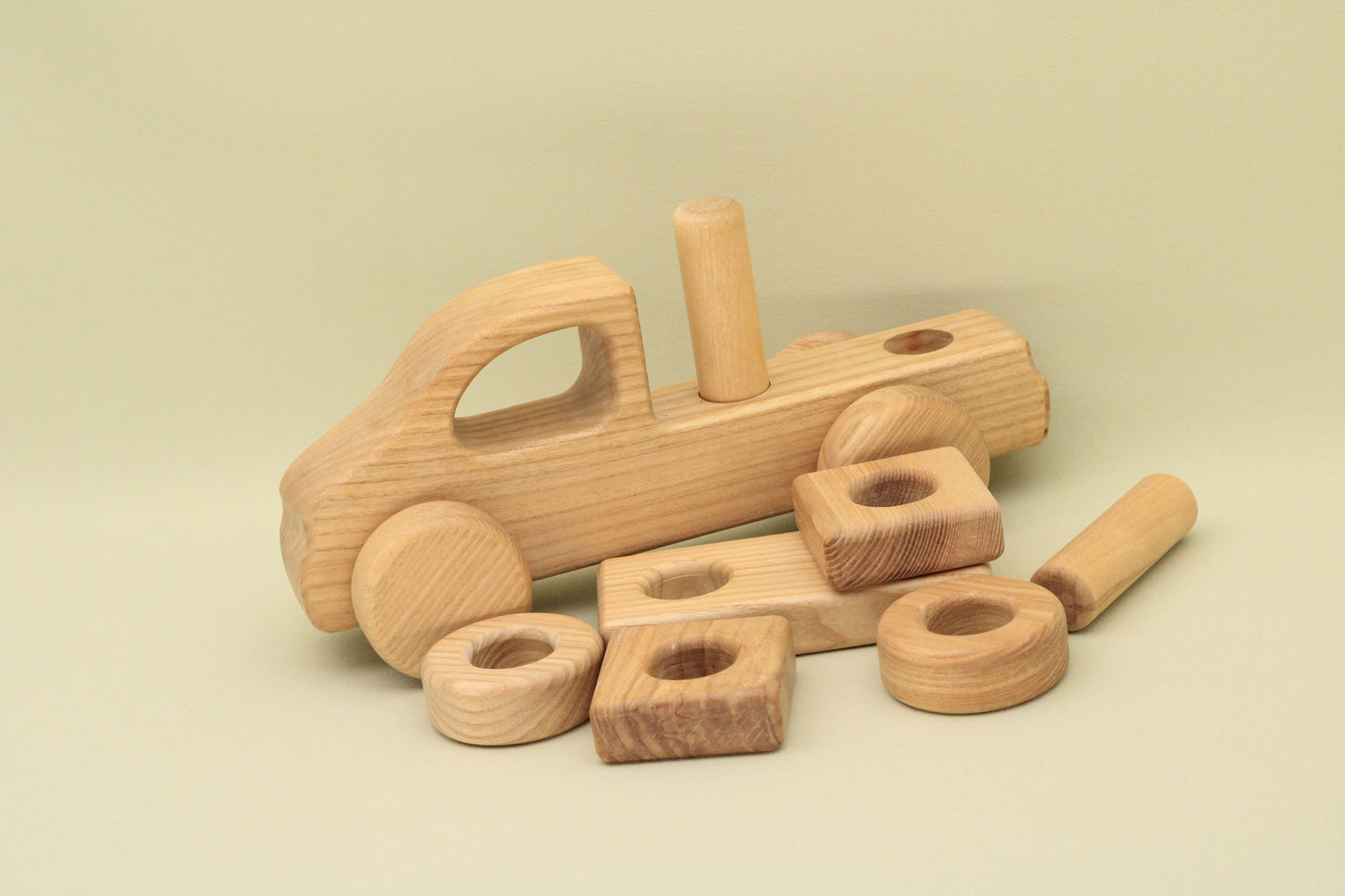 Lotes Toys Wooden Construction Vehicles Car BT09