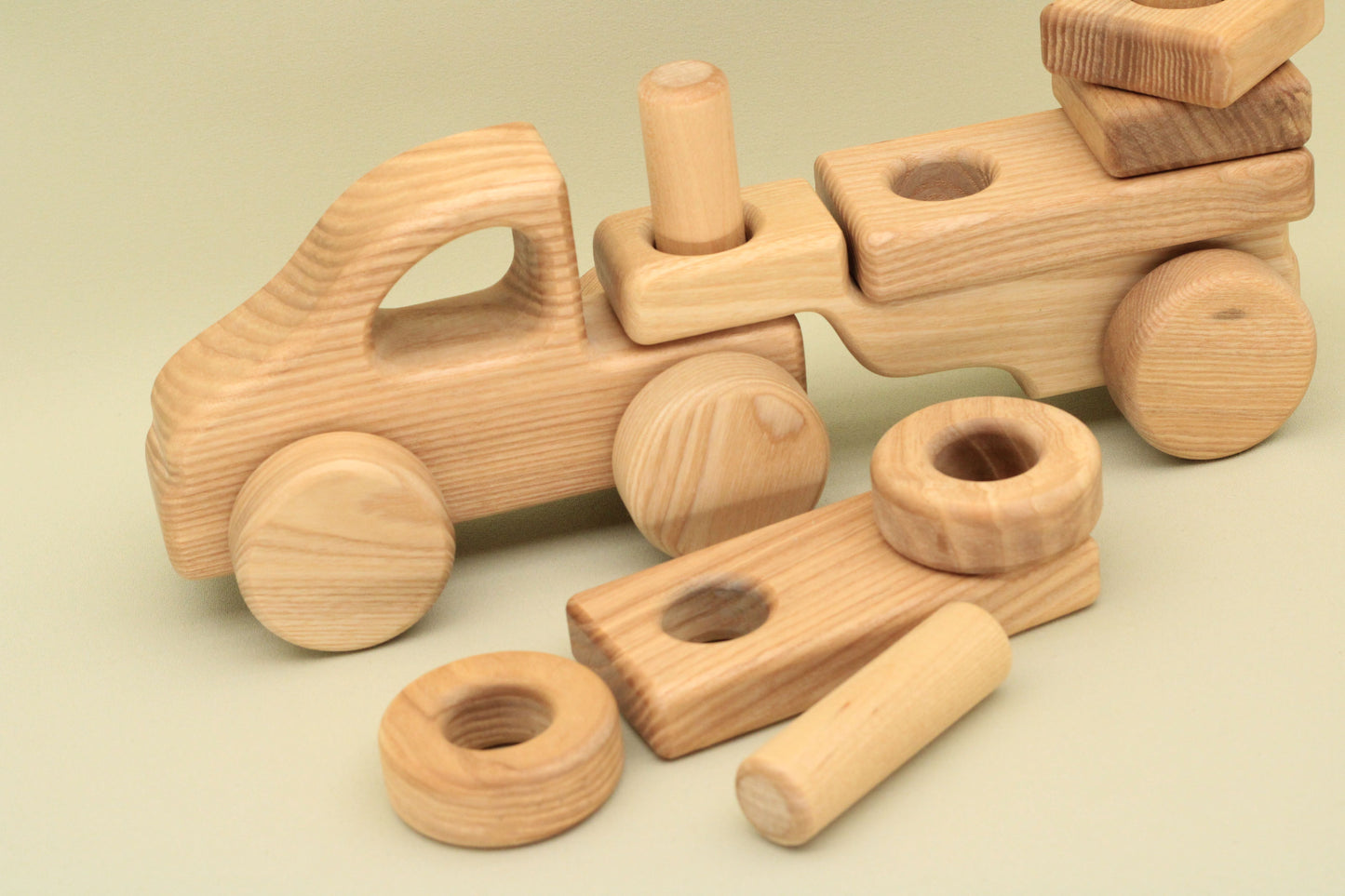 Lotes Toys Wooden Construction Vehicles Car BT10