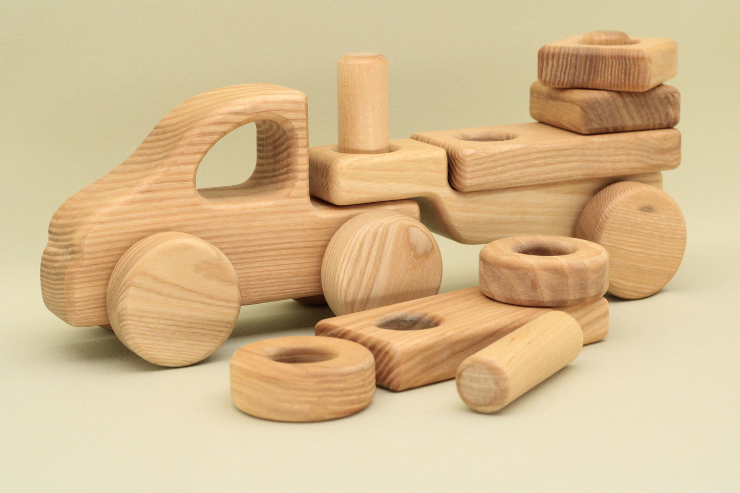 Lotes Toys Wooden Construction Vehicles Car BT10