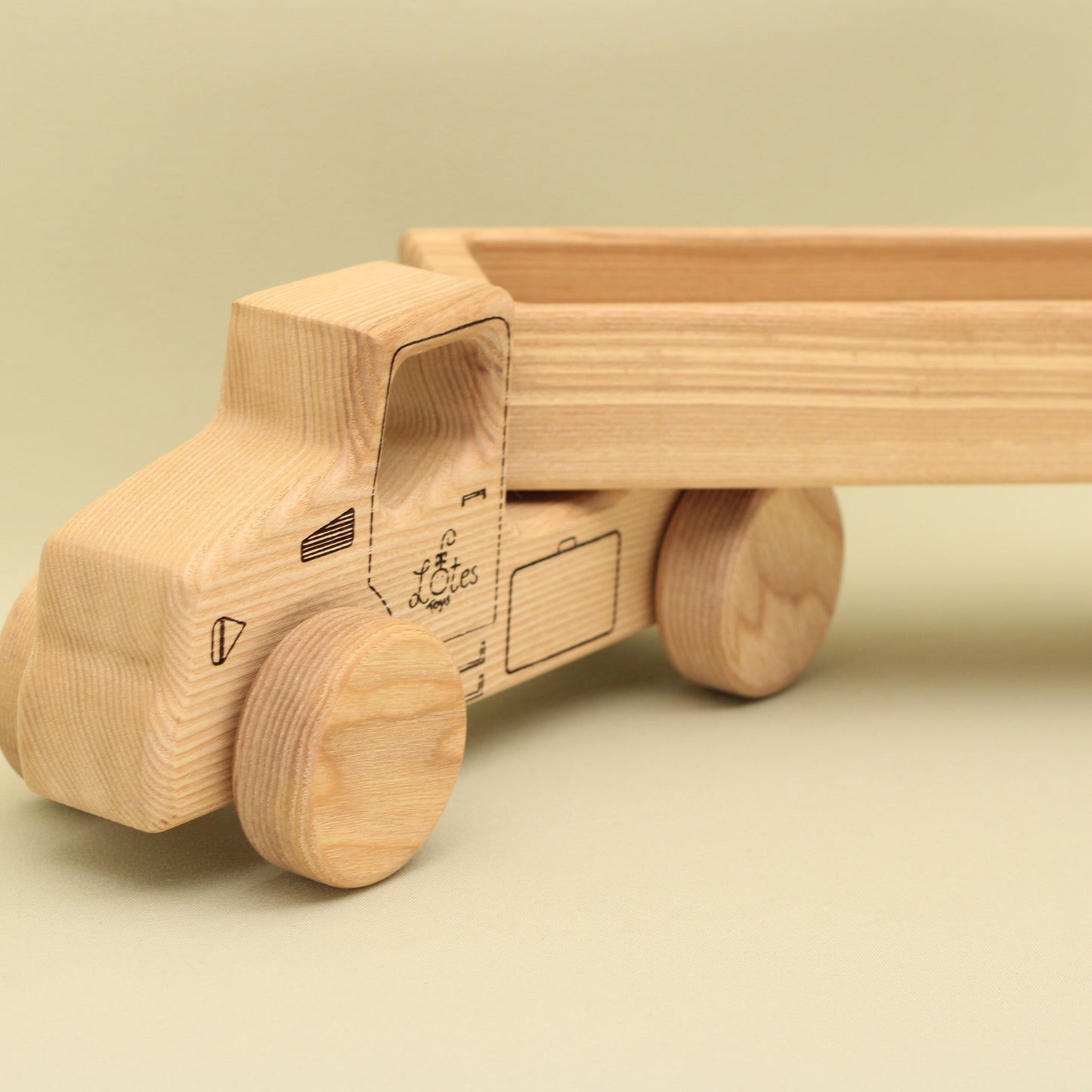 Lotes Toys Wooden Construction Vehicles Car BT54