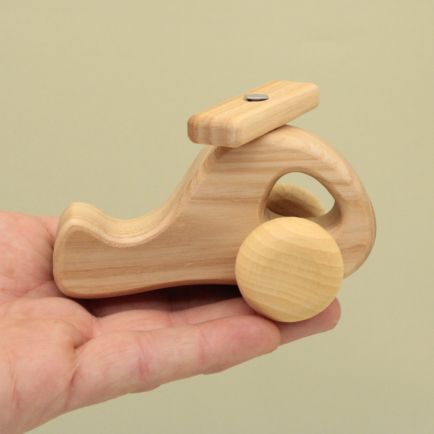 Lotes Toys Wooden Eco Friendly Natural Toy Helicopter DC14