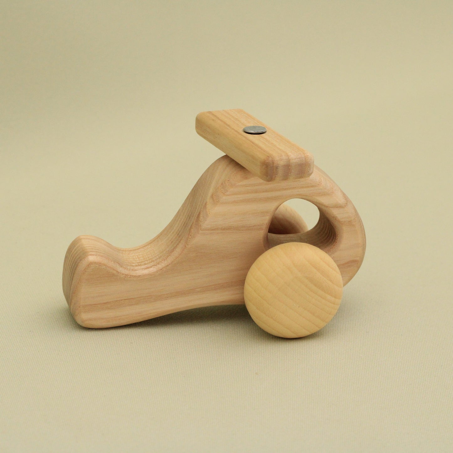 Lotes Toys Wooden Eco Friendly Natural Toy Helicopter DC14