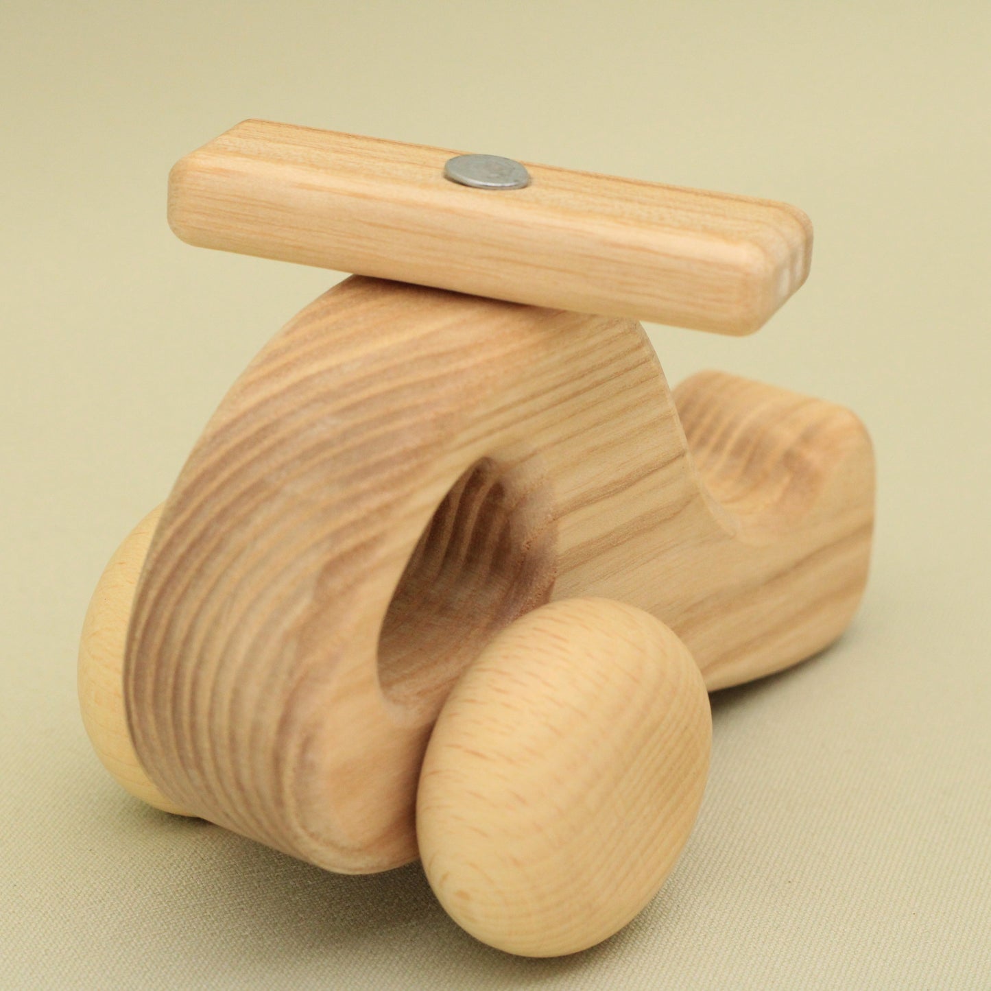 Lotes Toys Wooden Eco Friendly Natural Toy Helicopter DC14