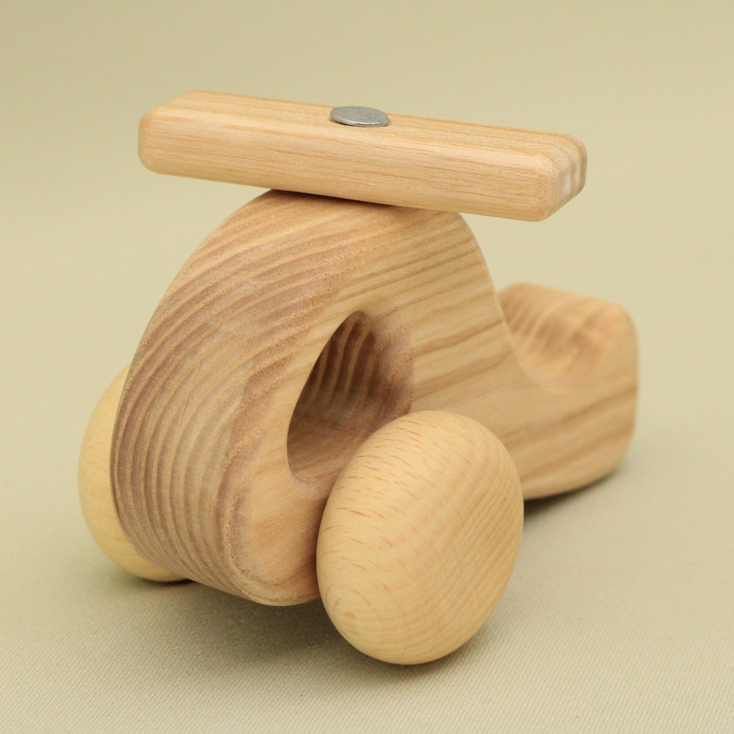 Lotes Toys Wooden Eco Friendly Natural Toy Helicopter DC14