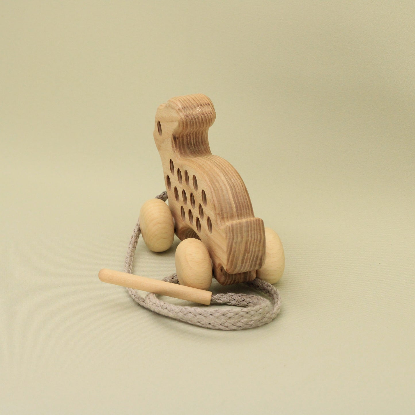 Lotes Toys Natural Wooden Threading Lacing Rabbit TT41