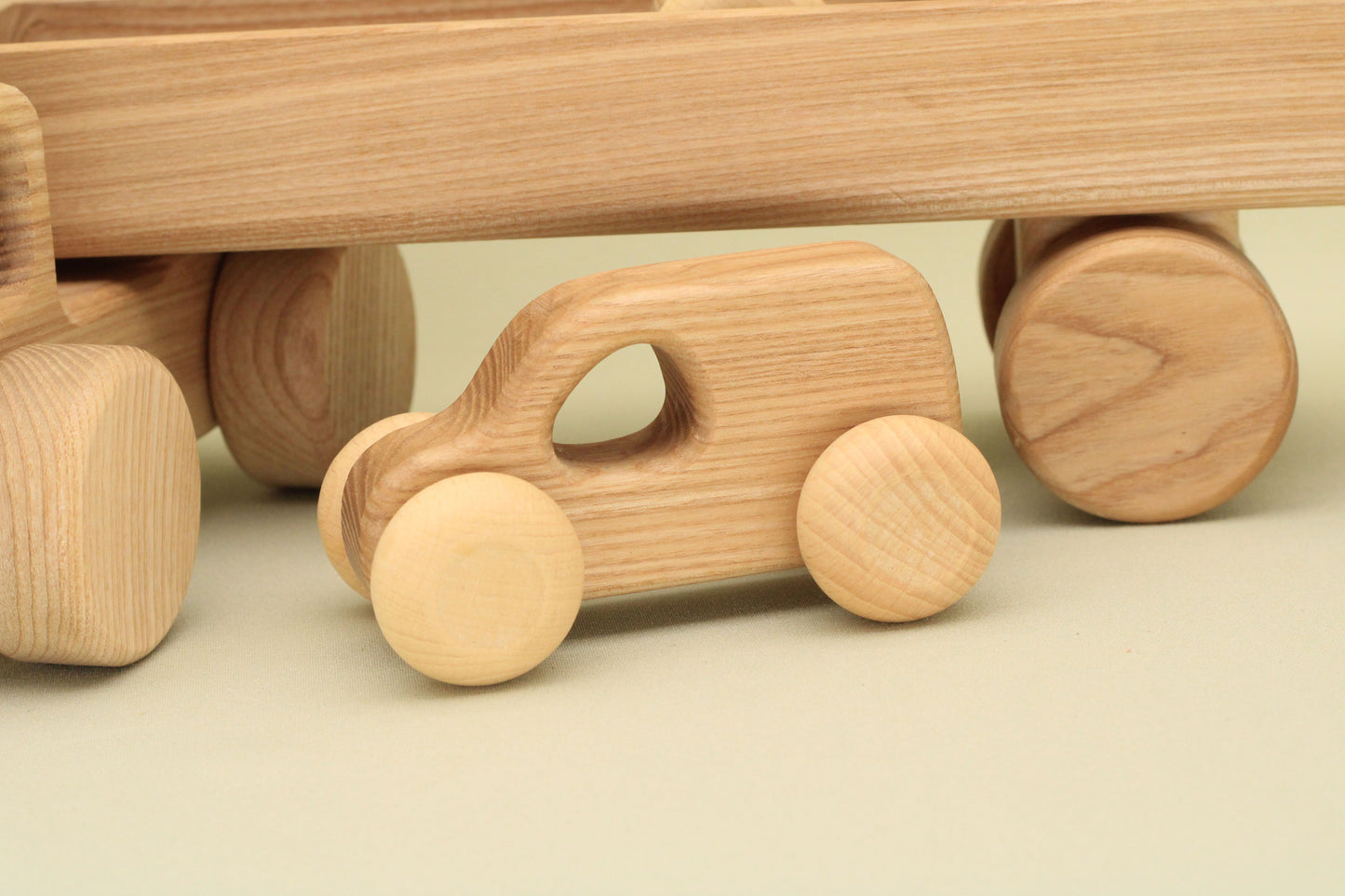 Lotes Toys Wooden Car with Trailer Set, BT74 Set2