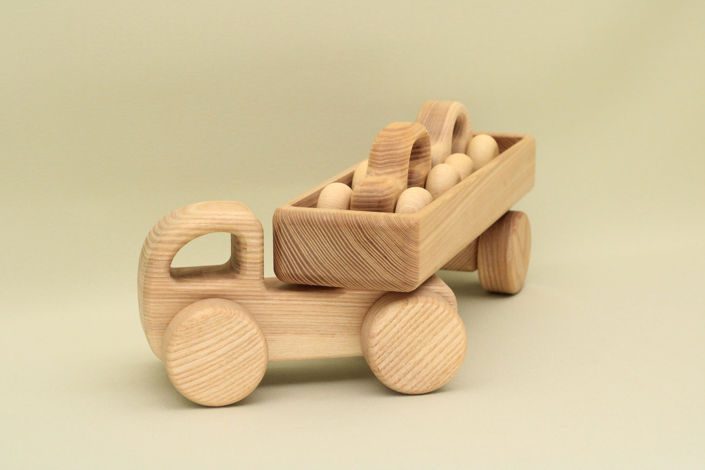 Lotes Toys Wooden Car with Trailer Set, BT74 Set3