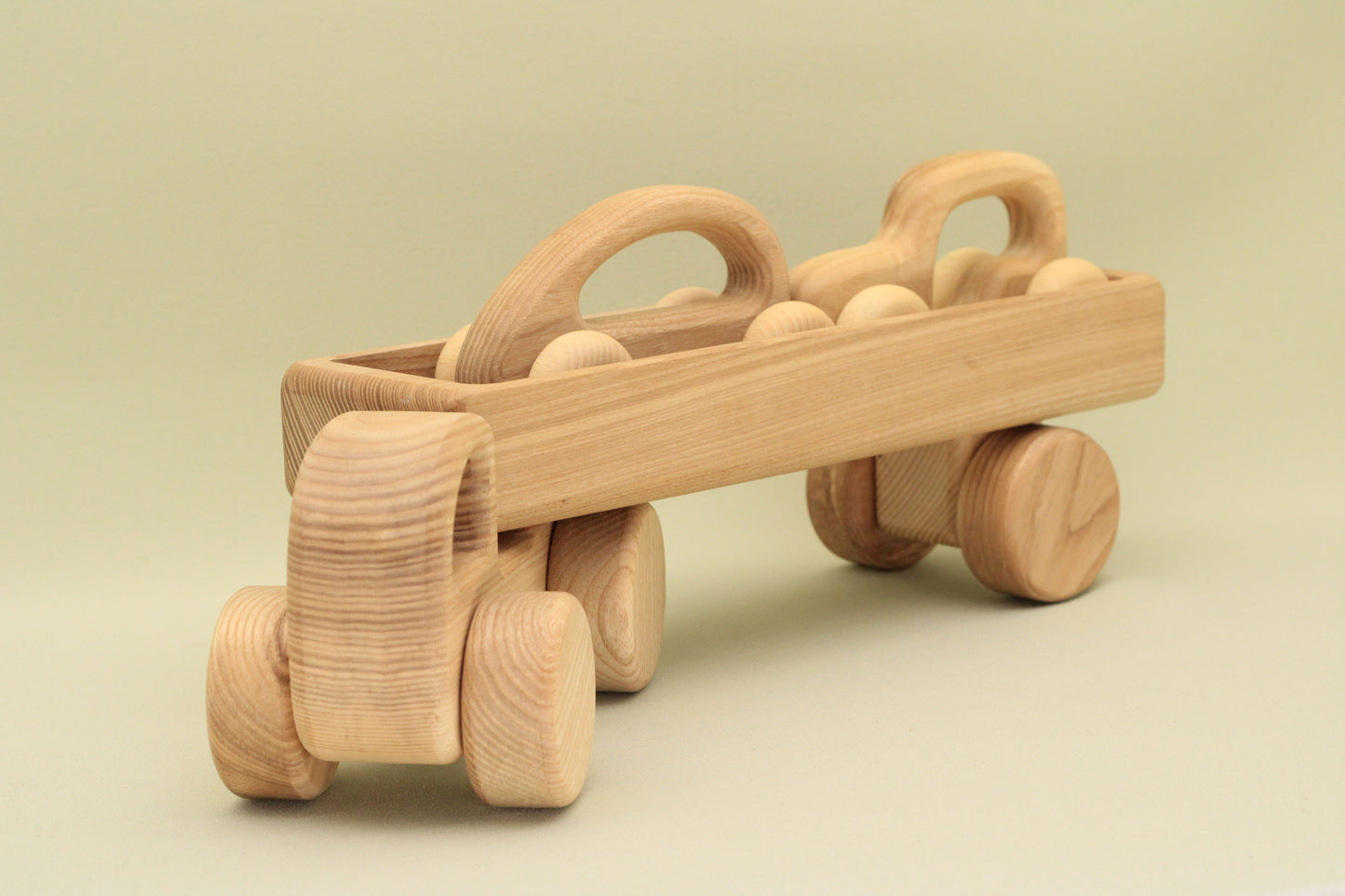 Lotes Toys Wooden Car with Trailer Set, BT74 Set4