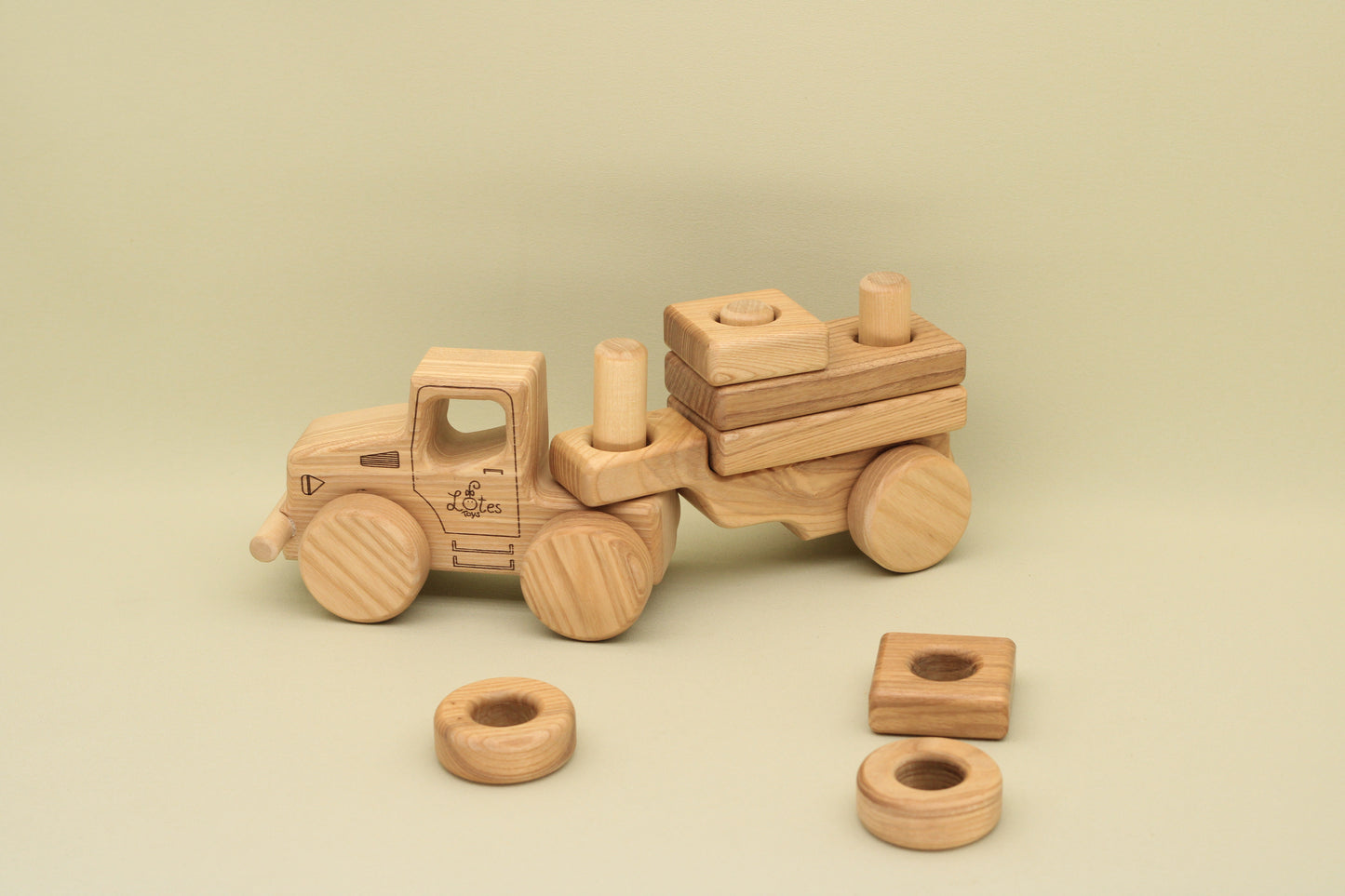 Lotes Toys Wooden Construction Vehicles Car BT52