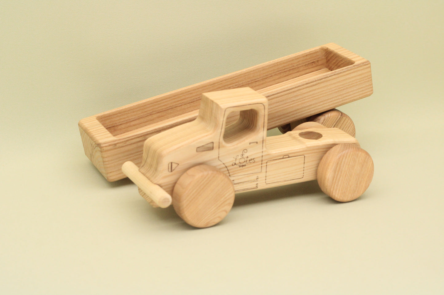 Lotes Toys Wooden Construction Vehicles Car BT54