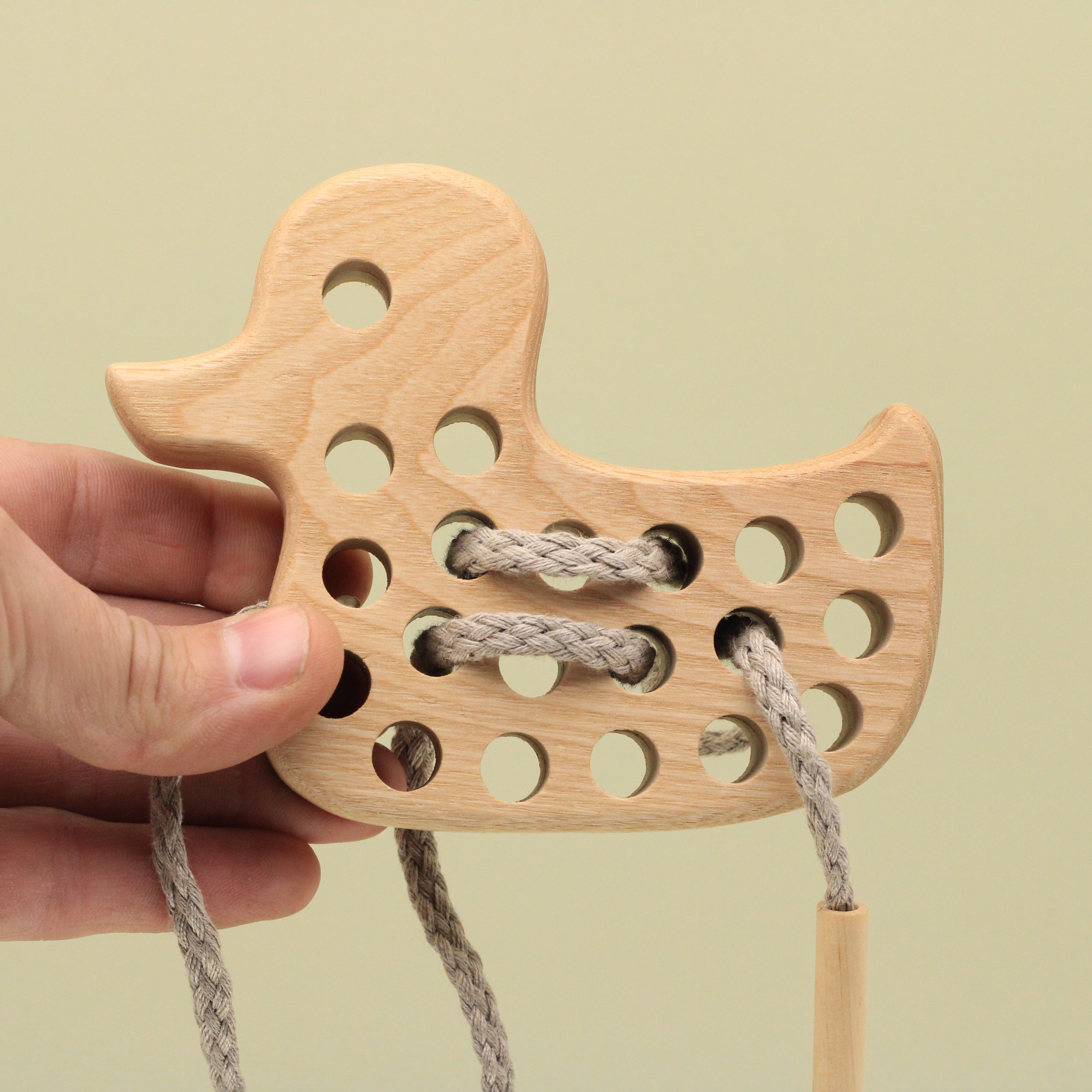 Wooden Threading, Lacing Duck | Lotes Toys – Lotes Toys Family