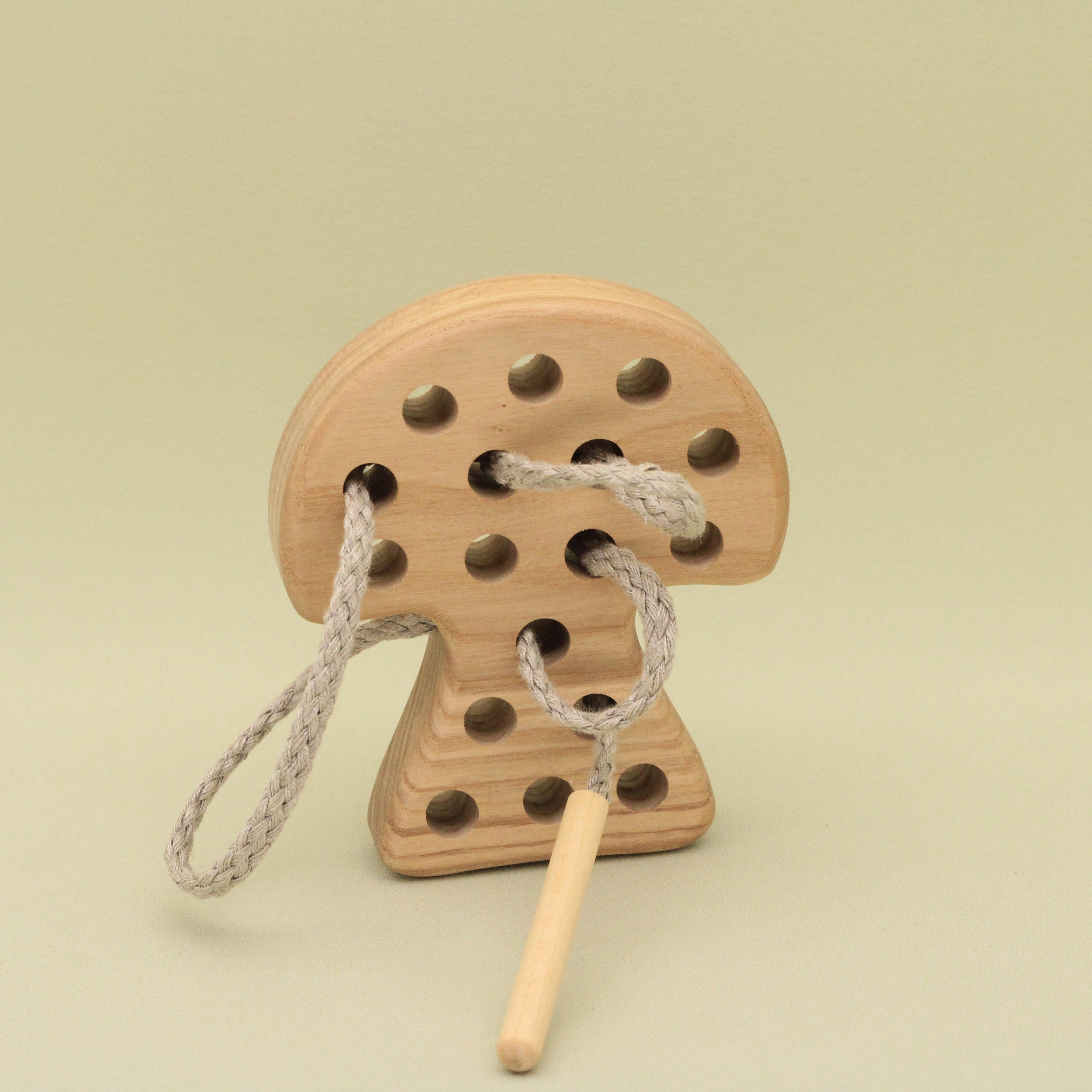 Wooden Threading, Lacing Mushroom | Lotes Toys – Lotes Toys Family