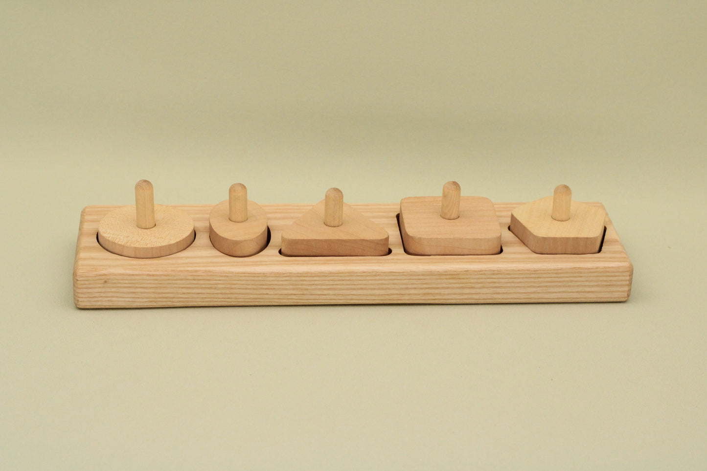 Lotes Toys Natural Stacking Block with Different Mathematical Shapes PY36