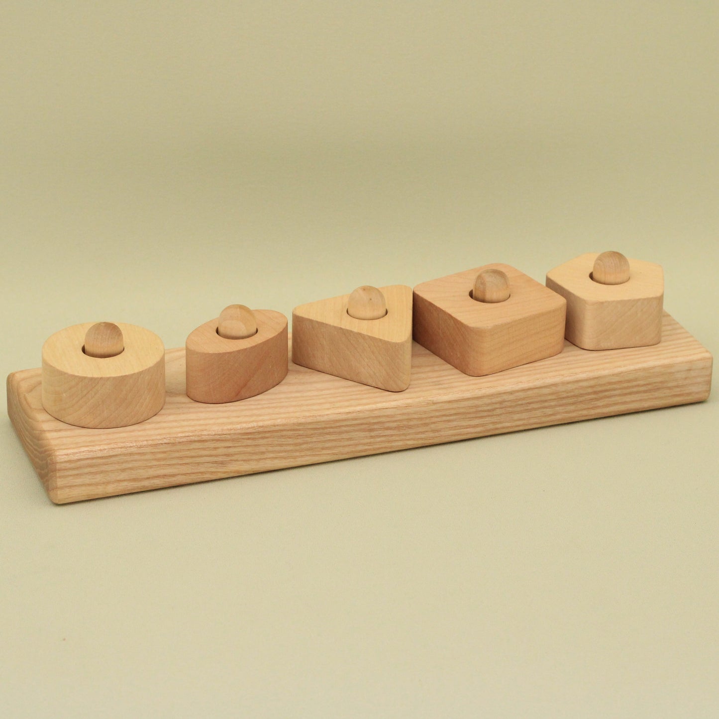 Lotes Toys Natural Stacking Block with Different Mathematical Shapes PY38